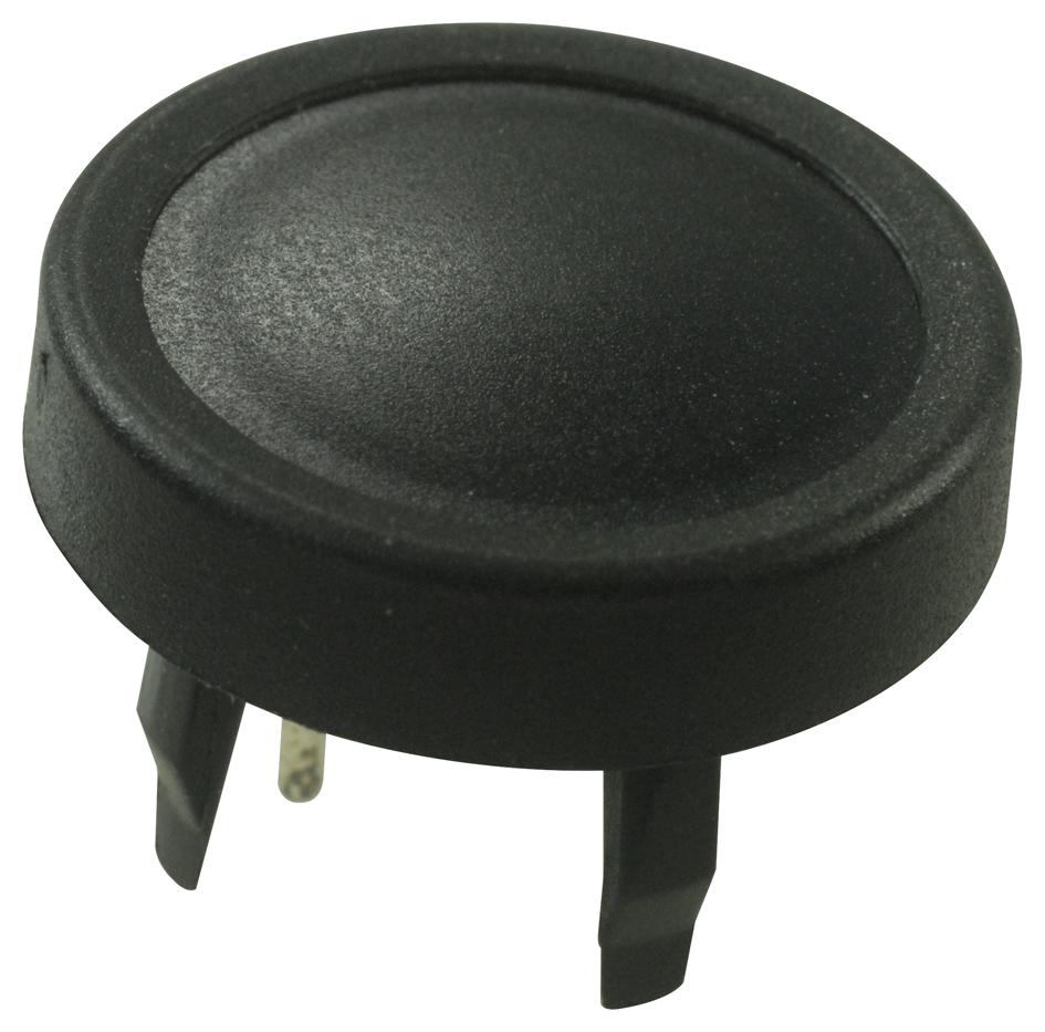 12411104797 SWITCH, SPNO, ROUND, BLACK SCHURTER