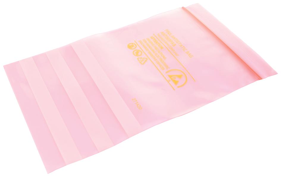 003-0001 PINK ANTISTATIC BAG, 76.2MM X 127MM MULTICOMP