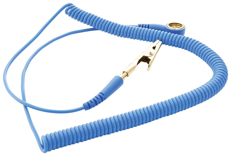 067-0017 EARTH GROUNDING CORD COILED, 10-BANANA MULTICOMP