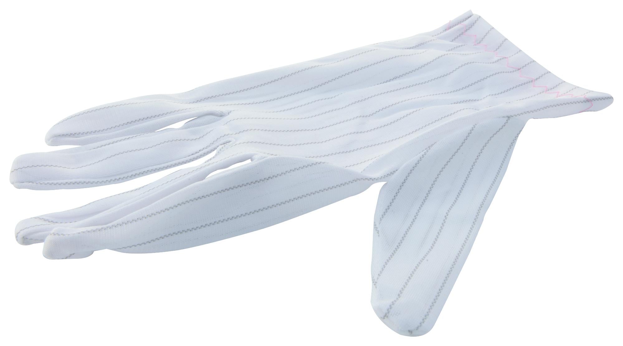 509-0006 ESD STRIPED GLOVE PU PALM, M, PK10 MULTICOMP