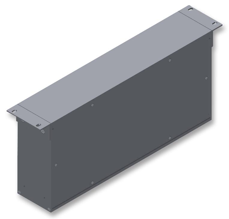 RM2U1908VBK CASE, 19", VENTED, BLACK, 2U, 203MM HAMMOND