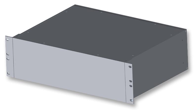 RM3U1908VBK CASE, 19", VENTED, BLACK, 3U, 203MM HAMMOND