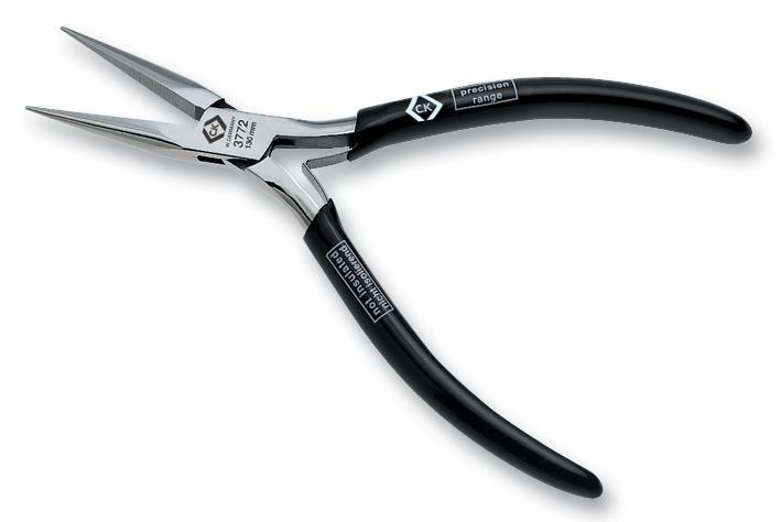 T3772 1 ELECTRONIC PLIER, SNIPE NOSE, CUT CK TOOLS