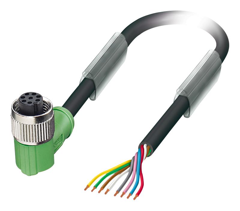 1522642 SENSOR CORD, 8P, M12 RCPT-FREE END, 5M PHOENIX CONTACT