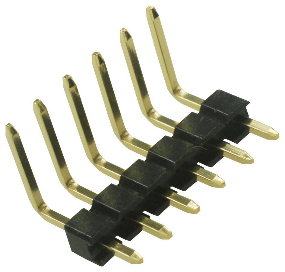MC34751 CONNECTOR, HEADER, THT, RA, 2.54MM, 6WAY MULTICOMP PRO