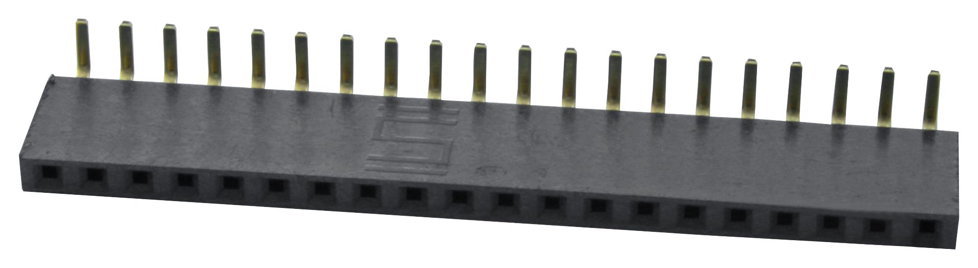 SSW-120-02-G-S-RA RECEPTACLE, 2.54MM, R/A SINGLE, 20WAY SAMTEC