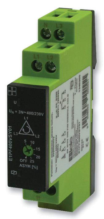 E1PF400VSY01 RELAY, VOLTAGE SENSING, SPDT, 400VAC TELE