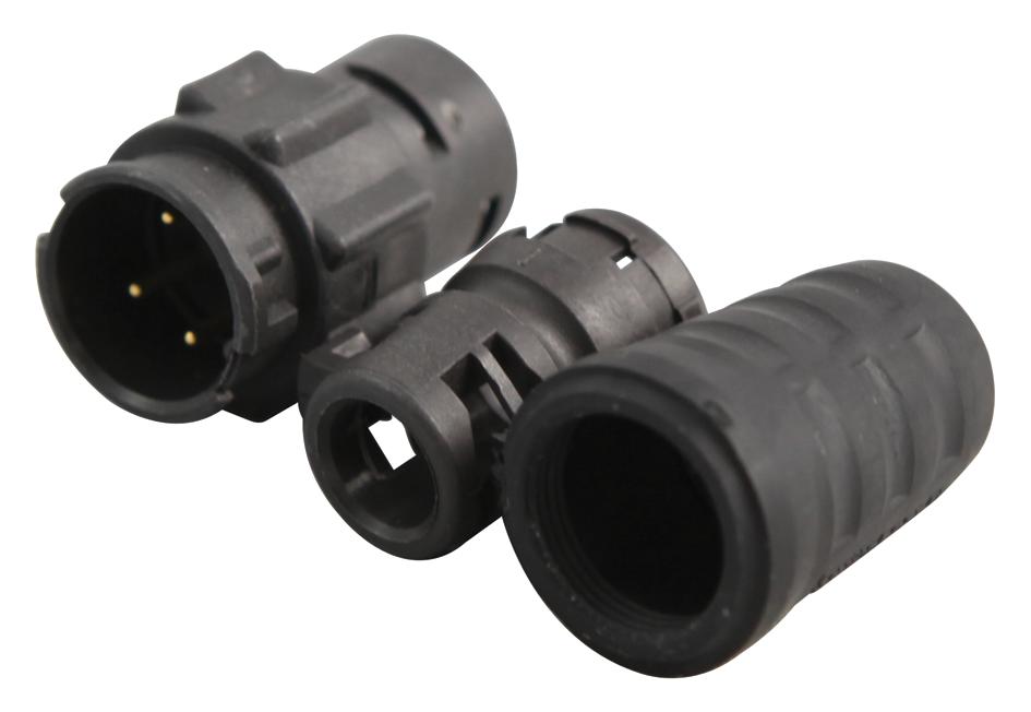EN3L4M-F INLINE CONNECTOR, EN3, 4 PIN, MALE SWITCHCRAFT/CONXALL