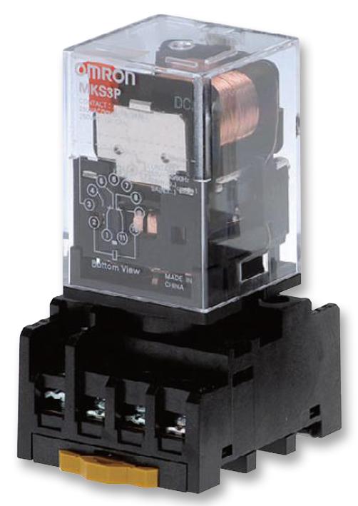 MKS2PIAC24 RELAY, DPDT, 250VAC, 30VDC, 10A OMRON