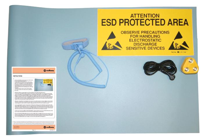 069-0002 KIT, ESD WORKSTATION, BLUE, 0.6X1.2MM MULTICOMP