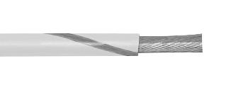 1550 WS005 HOOK-UP WIRE, 0.23MM2, 30M, WHITE/SLATE ALPHA WIRE