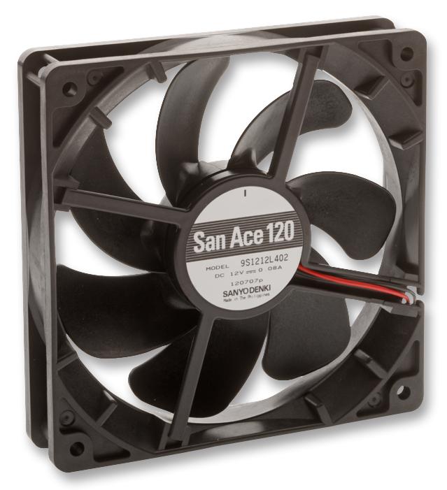 9S1212L4011 FAN, SILENT, 120MM, 12V, LOW SPEED SANYO DENKI