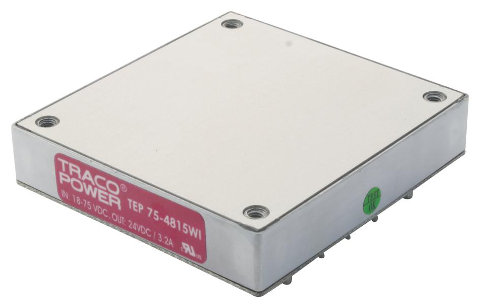 TEP 75-2411WI CONVERTER, DC DC, 75W, 5V, 15A TRACO POWER