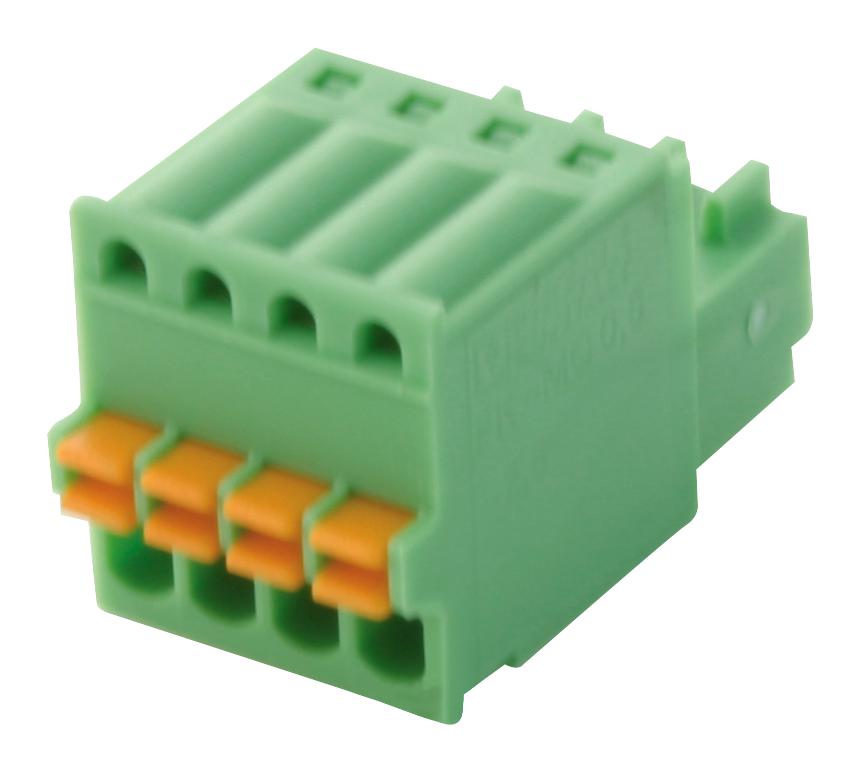 FK-MC 0,5/4-ST-2,5 TERMINAL BLOCK, PLUGGABLE, 4POS, 20AWG PHOENIX CONTACT