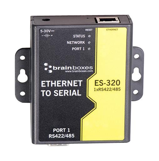 ES-320 SERVER, ETHERNET-SERIAL,1 PORT,RS422/485 BRAINBOXES