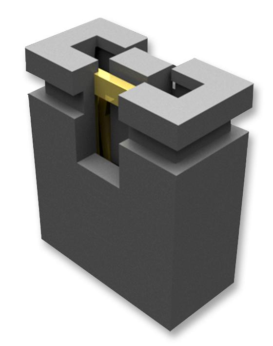 SNT-100-BK-G-H SHUNT BAR, 2POS, 2.54MM, BLACK SAMTEC