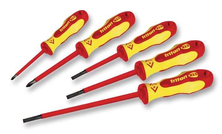 T4729 SCREWDRIVER TRITON XLS 5PC SET 1000V CK TOOLS