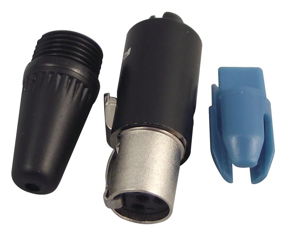 RT4FC-B SOCKET, TINY XLR, CABLE, 4WAY REAN