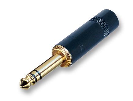 NYS228BG PLUG, 6.35MM, 3WAY, BLACK-GOLD REAN