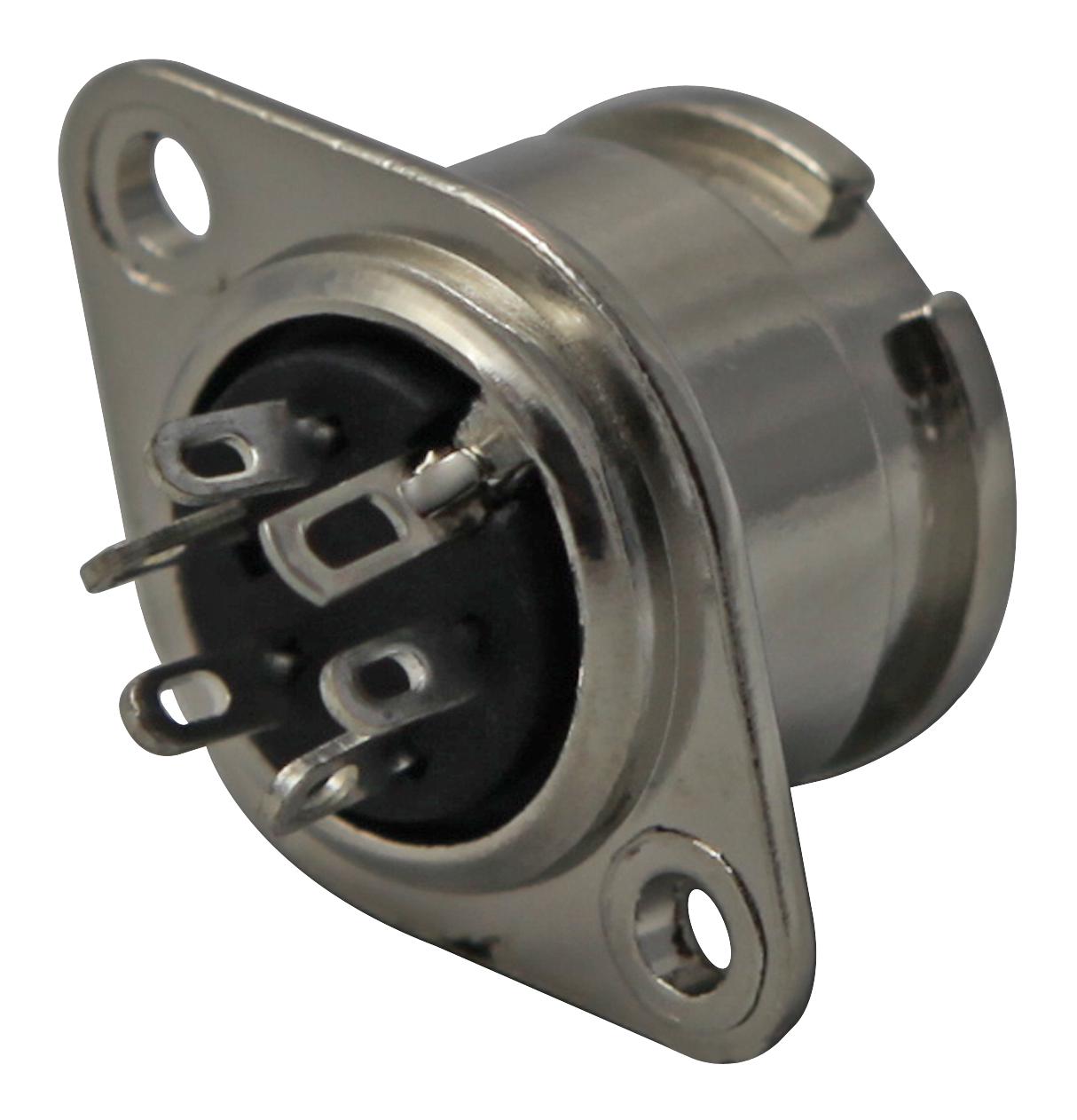 0107 05-1 SOCKET, CHASSIS, DIN, BAYONET, 5WAY LUMBERG