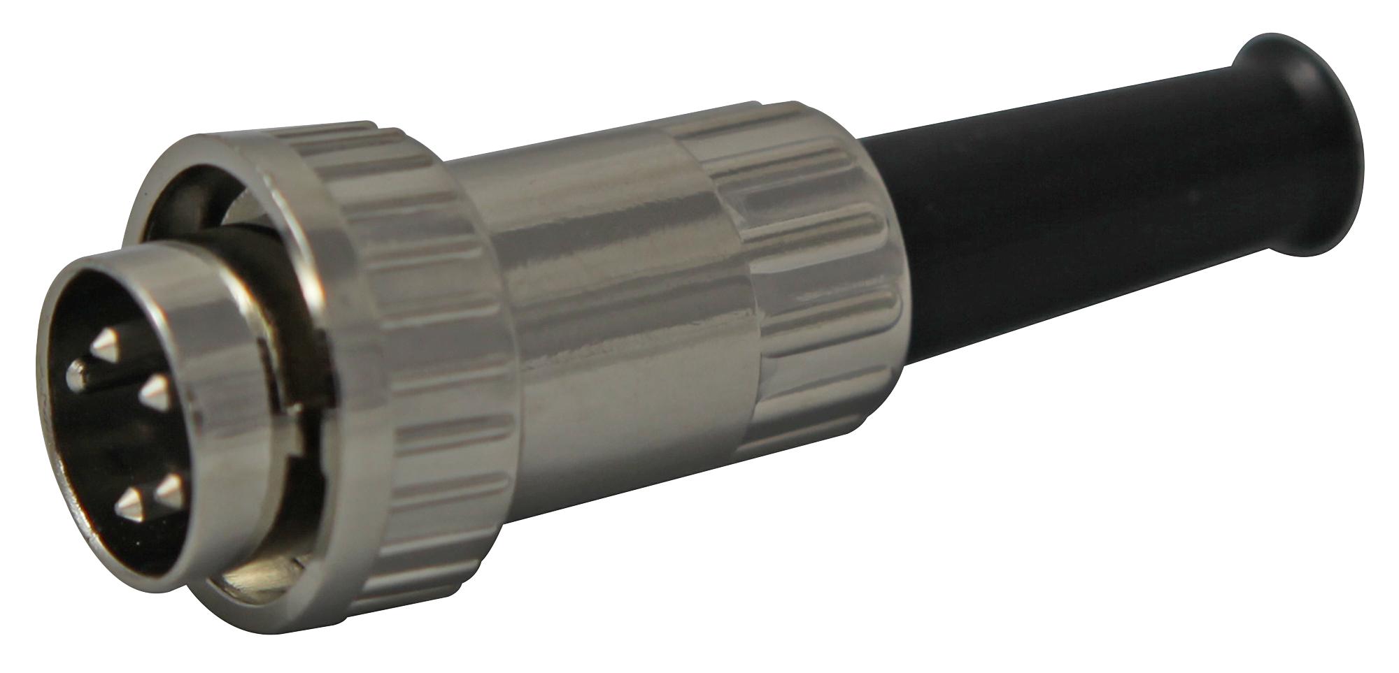 0132 04 PLUG, FREE, DIN, BAYONET, 4WAY LUMBERG