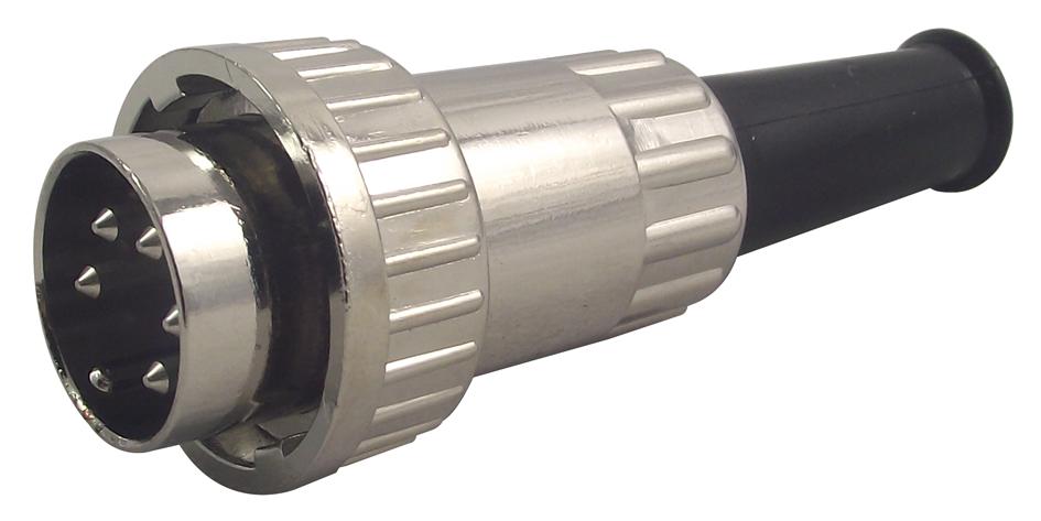 0132 05-1 PLUG, FREE, DIN, BAYONET, 5WAY LUMBERG