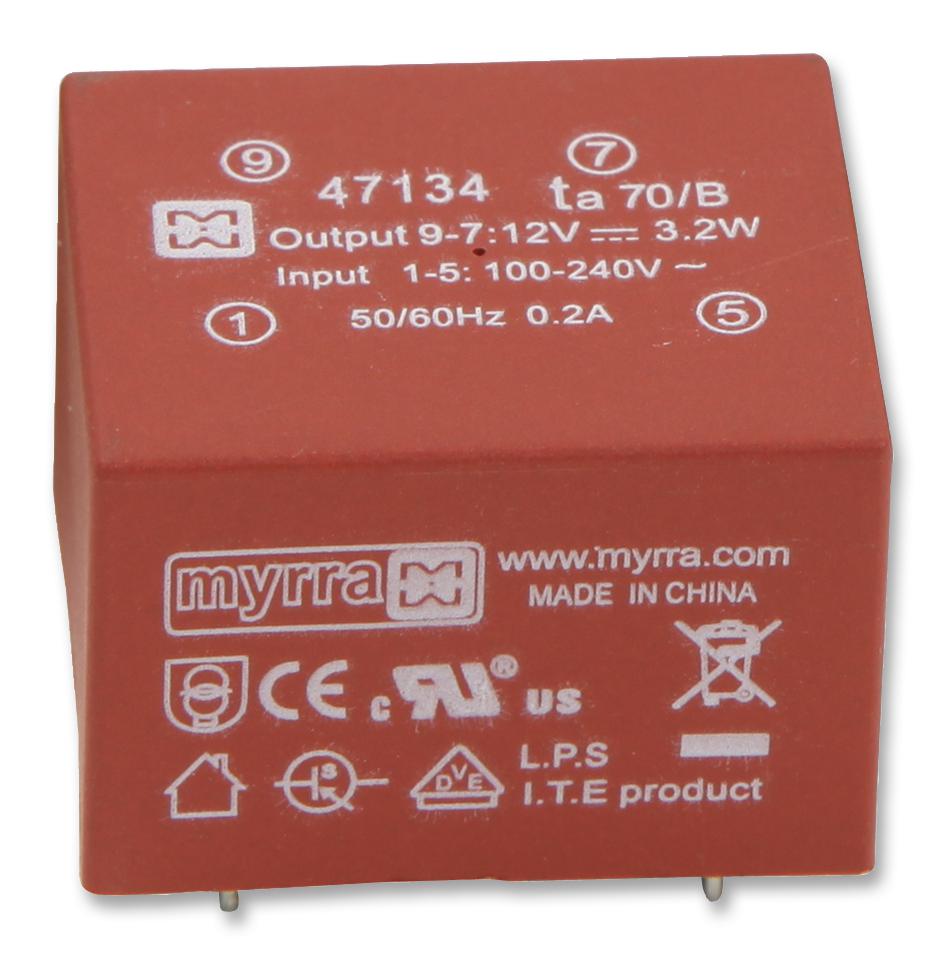 47246 POWER SUPPLY, 4W +5VDC +12VDC REG MYRRA