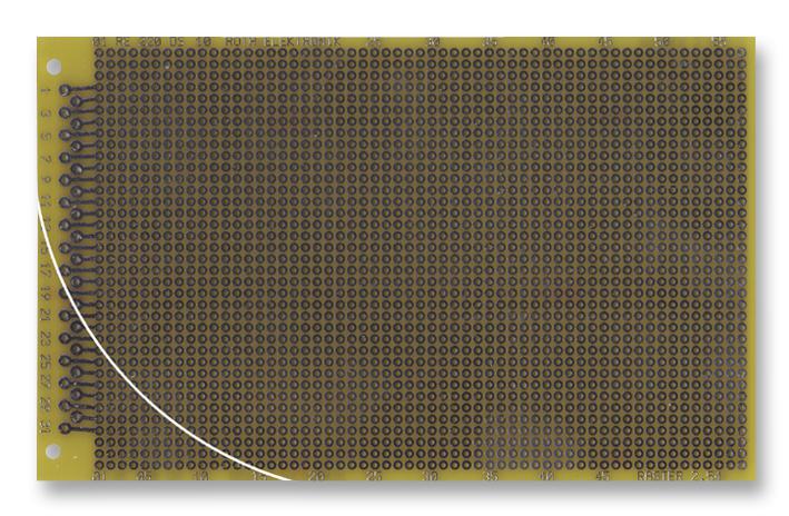 RE220-LFDS LABOR CARD, FR4, RM 2,54 MM ROTH ELEKTRONIK