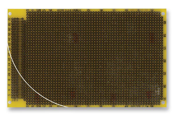 RE320-LFDS LABOR CARD, FR4, RM 2,54 MM ROTH ELEKTRONIK