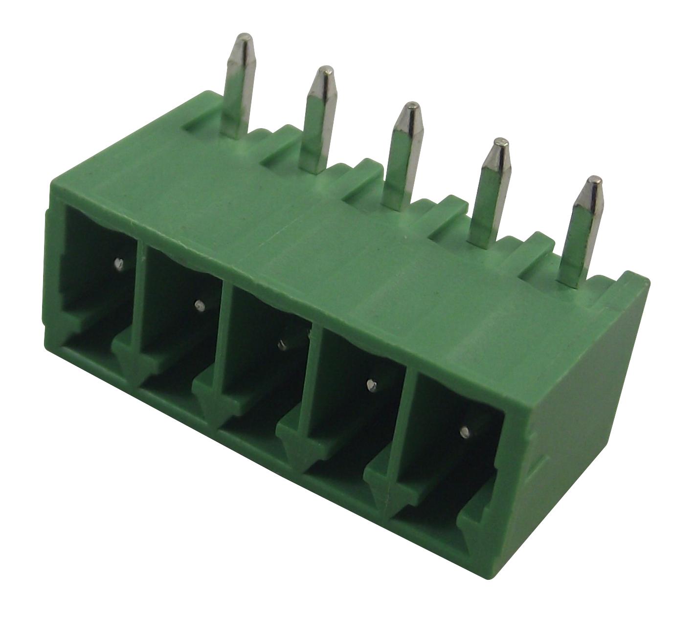 691322110005 TERMINAL BLOCK, HEADER, 5WAYS, TH R/A WURTH ELEKTRONIK