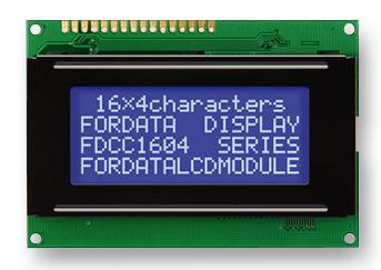 FC1604A04-NSWBBW-91*E DISPLAY, ALPHANUMERIC, 16X4, WHITE FORDATA