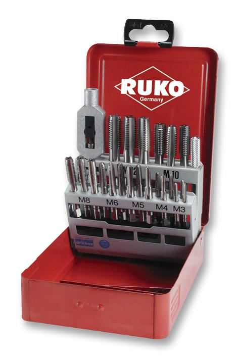 245002 HAND TAP SET, HSS, 22-PC RUKO