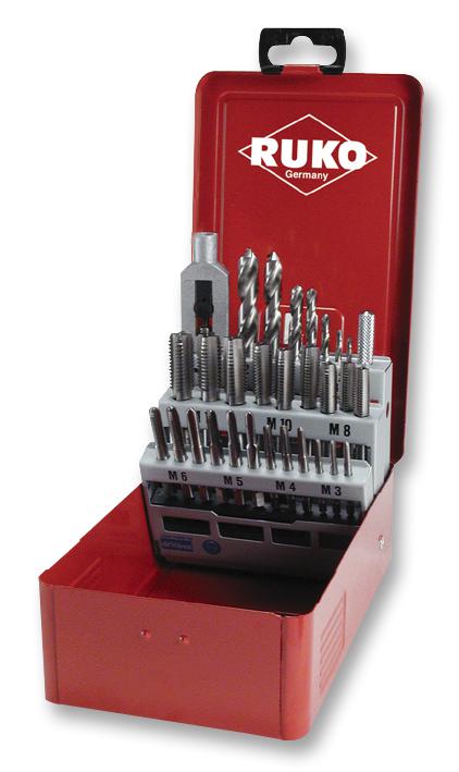 245003 HAND TAP SET, HSS, 29-PC RUKO