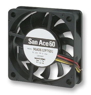 9GA0612P7G01 FAN,  LOW POWER,  60X15MM, 12V SANYO DENKI