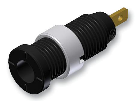 975455700 SOCKET, SAFETY, 2MM, F2, BLACK, PMS HIRSCHMANN TEST AND MEASUREMENT