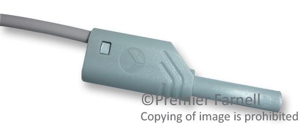 934063706 TEST LEAD, GREY, 1M, 60V, 32A HIRSCHMANN TEST AND MEASUREMENT