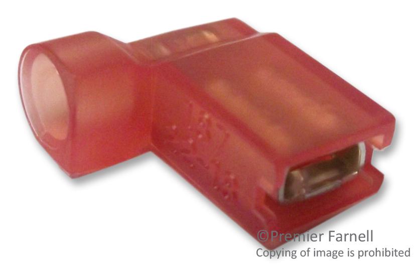 FLDNY1-187(8)A CRIMP TERMINAL, FEMALE, RED, PK 100 MULTICOMP PRO