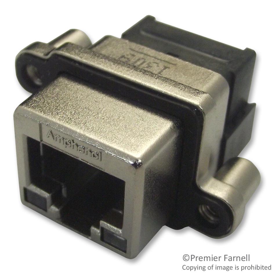 MRJ538101 SOCKET, RJ45, R/A, PCB AMPHENOL ICC