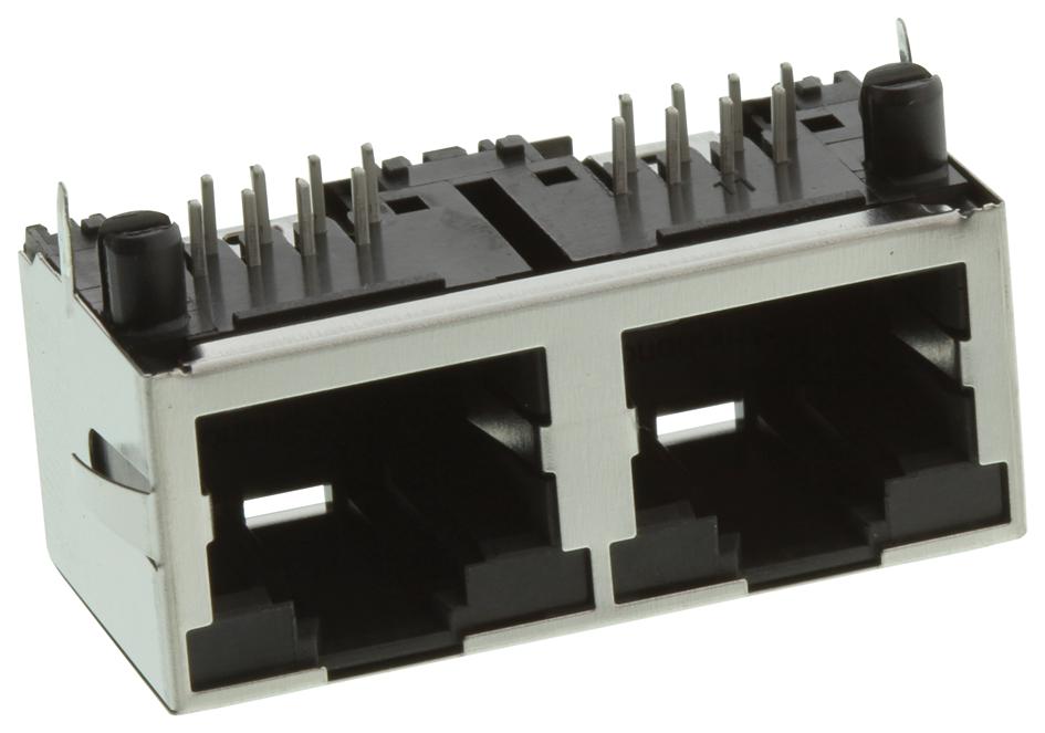RJHSE538002 JACK, RJ45, SHIELD, 2PORT AMPHENOL ICC