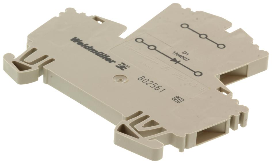 8025610000 TERMINAL BLOCK, DIN RAIL, 4POS, 10AWG WEIDMULLER