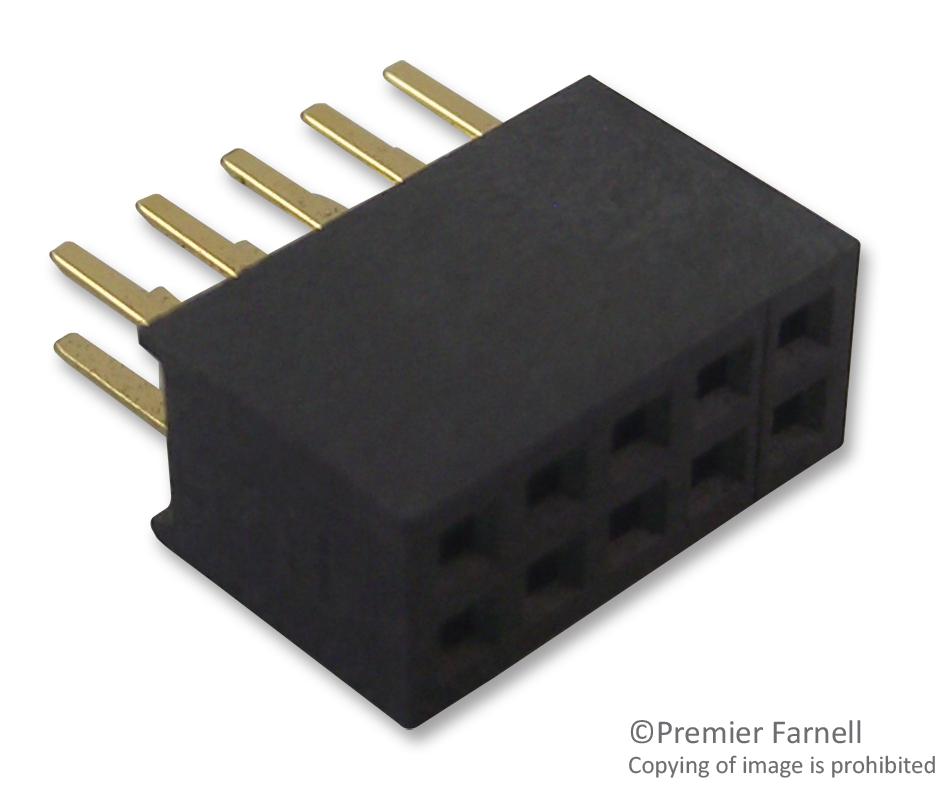 20021311-00010T4LF RECEPTACLE, VERT, 1.27MM, THT, 10WAY AMPHENOL ICC