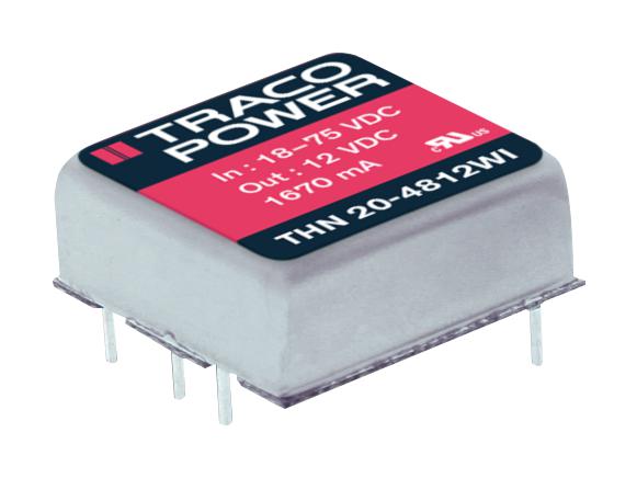 THN 20-2423WI DC/DC CONVERTER, ±15V, 20W, DIP TRACO POWER
