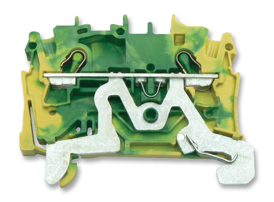 2002-1207 TERMINAL BLOCK, DIN RAIL, 2POS, 14AWG WAGO