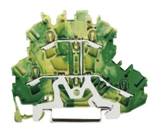 2002-2207 TERMINAL BLOCK, DIN RAIL, 4POS, 14AWG WAGO