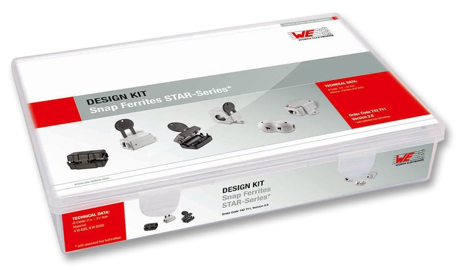 742711 DESIGN KIT FOR CABLE FERRITES WURTH ELEKTRONIK