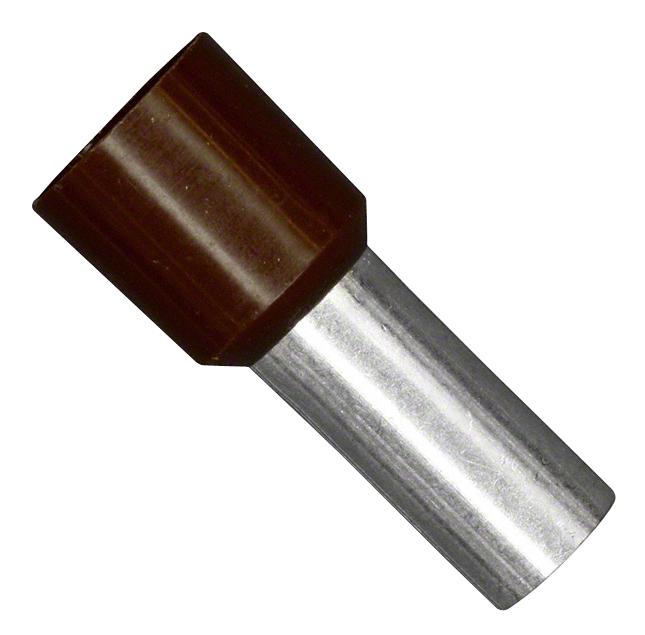 FWE10-12 FERRULE, INSULATED, FR, 10MMSQ., PK50 JST (JAPAN SOLDERLESS TERMINALS)