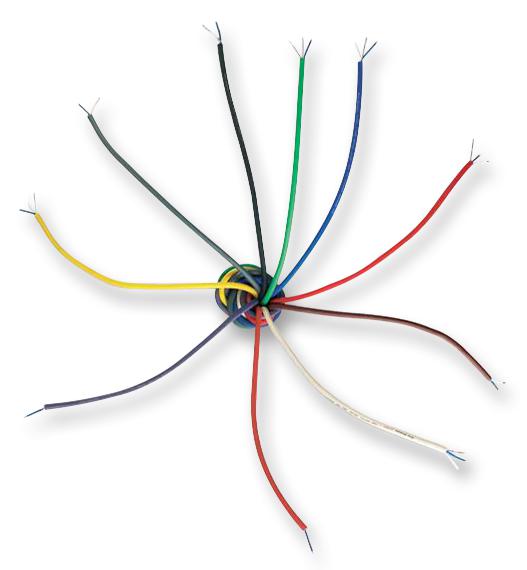 268003C CABLE, 1PAIR, 7/0.2MM, RED, PER M VAN DAMME