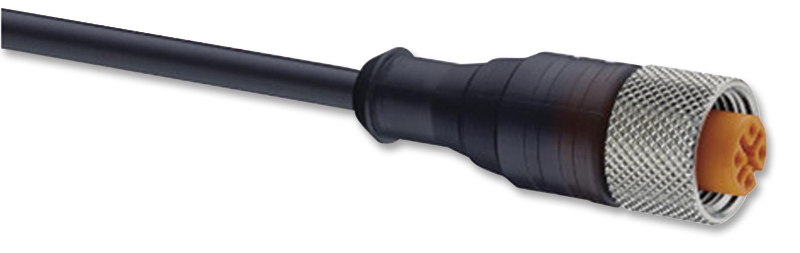 RKT 4-225/2 M LEAD,PUR, M12 SKT-FREE END, 4P, 2M LUMBERG AUTOMATION