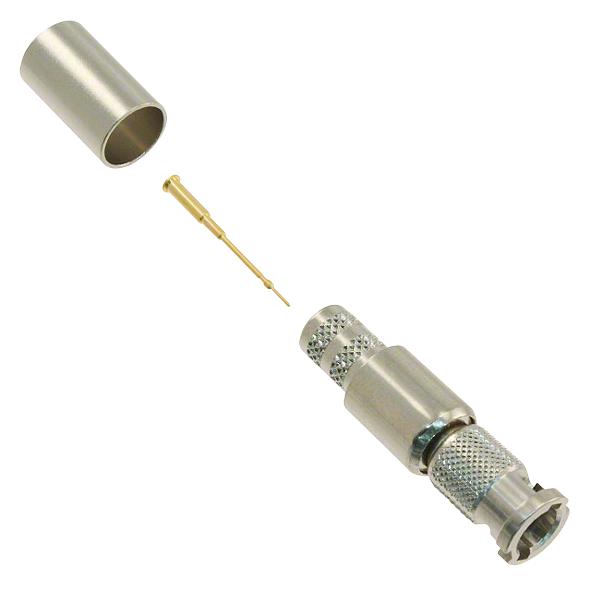 034-1025 RF COAXIAL, HD BNC, STRAIGHT PLUG, 75OHM AMPHENOL
