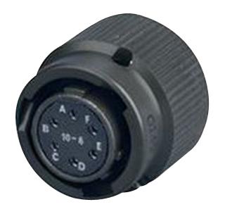 62GB-16E10-06SE CIRCULAR, SIZE 10, 6WAY, SKT AMPHENOL LTD